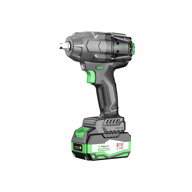 21V Högt vridmoment Motor Portable Sladless Electric Brushless Posscruch Wrench